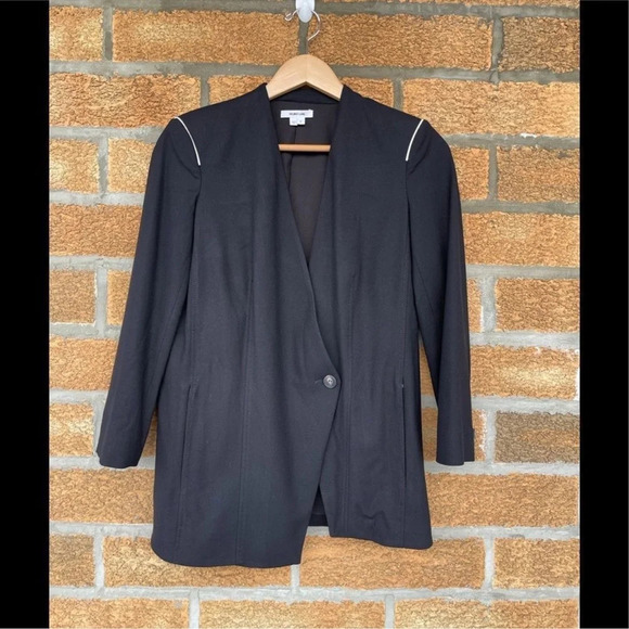 helmut lang military style blazer size 0 - Picture 1 of 11